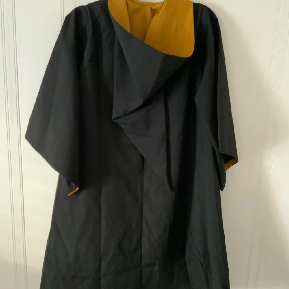Warner Bros. Black and Gold Kids Harry Potter Robe Costume